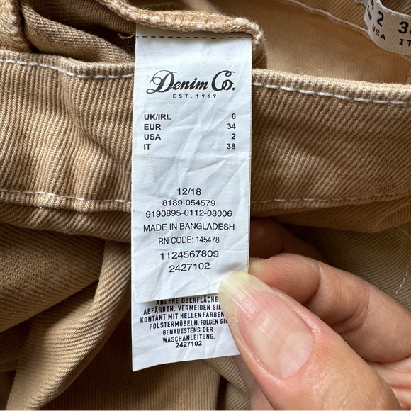 Wide leg high waisted khaki pants - Picture 8 of 8